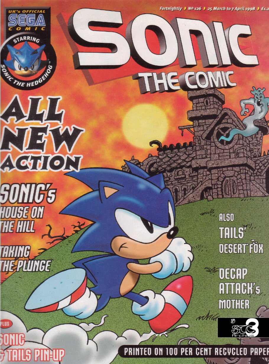 Sonic - The Comic Issue No. 126 Comic cover page